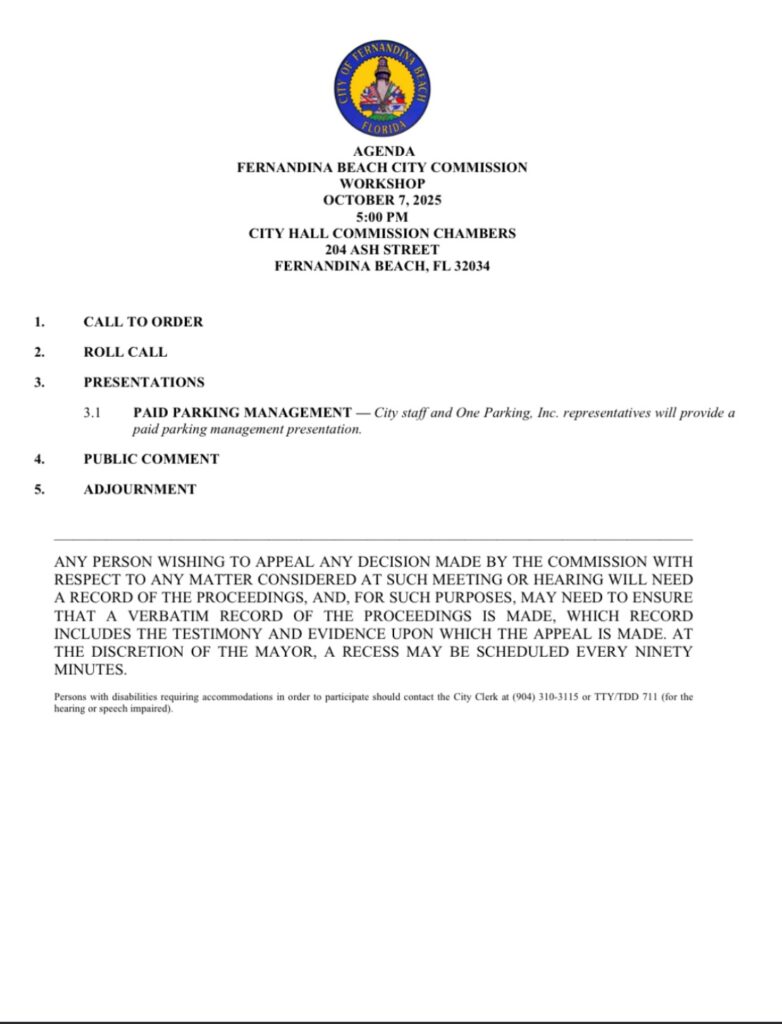 Thoughts on today’s Paid Parking Presentation and Potential Issues Raised